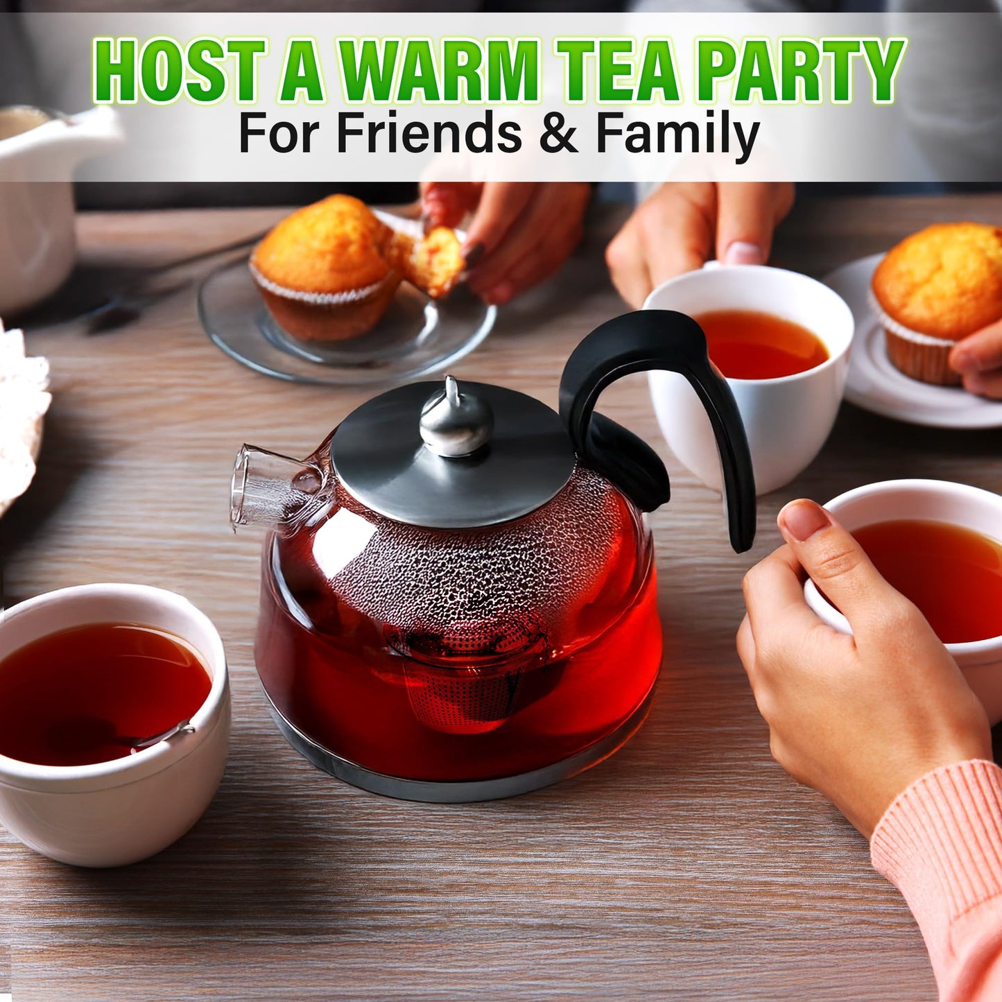 Set of 1 Large Tea Infuser, 2 Small Infuzers & Scoop With Bag Clip - Stainless Steel Infuser for Loose Leaf Tea Steeper Tea Strainers for Loose Tea Diffusers for Loose Tea - Loose Leaf Tea Infuser