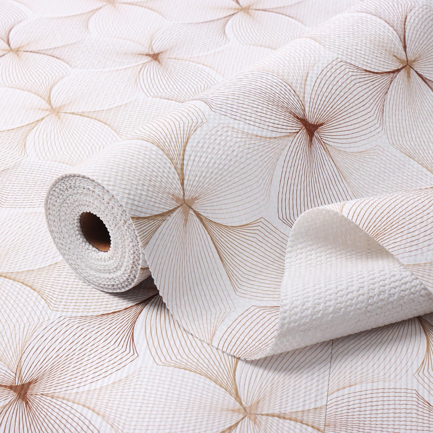Quttisay Shelf Liner for Kitchen Cabinets,Non Adhesive Cabinet Liner,Non-Slip Drawer Liner,Waterproof Shelf Liner Easy to Clean Strong Grip Liner for Cabinets,Drawers,Cupboard๏ผ(Flower 12 inx16.4 FT)