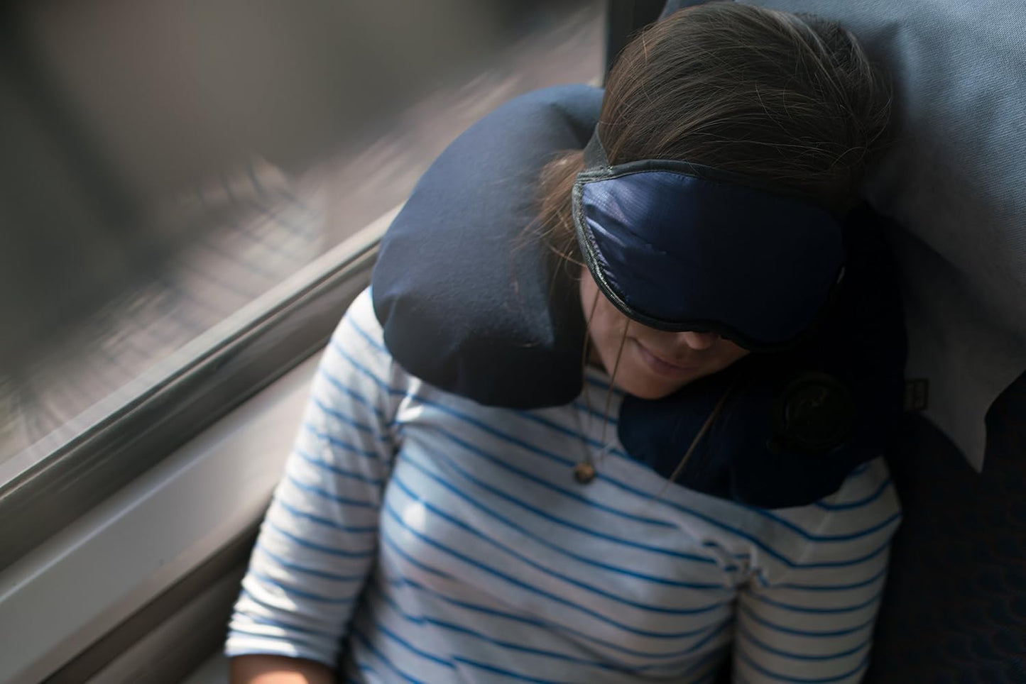 Lewis N. Clark Comfort Eye Mask + Sleep Aid to Block Light for Travel, Airplane, Hotel, Airport, Insomnia + Headache Relief with Adjustable Straps, 2 pack, Black