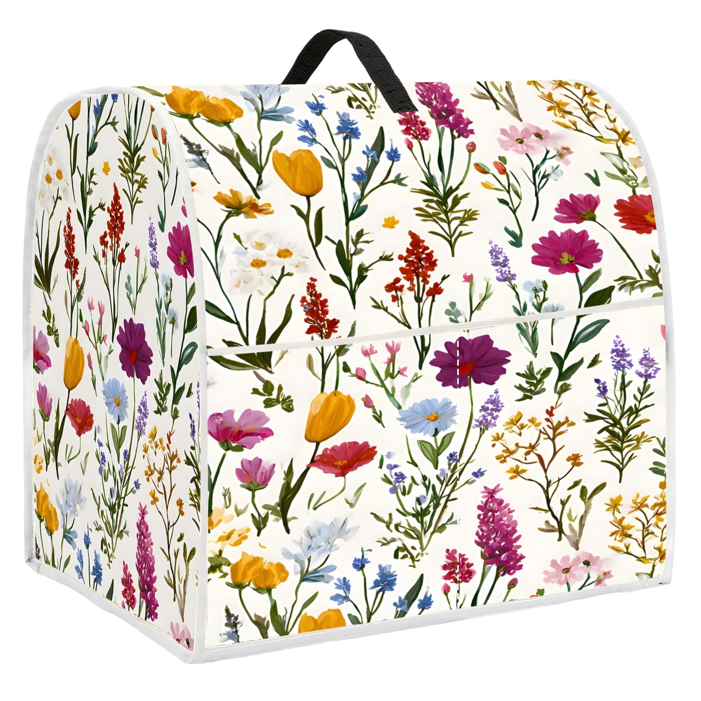 Mixer Dust Cover for 6-8 Qt Stand Mixer, Cloth Cover with 2 Storage Pockets for Stand Mixer Protective Covers Large for 6-8 Quart Mixer