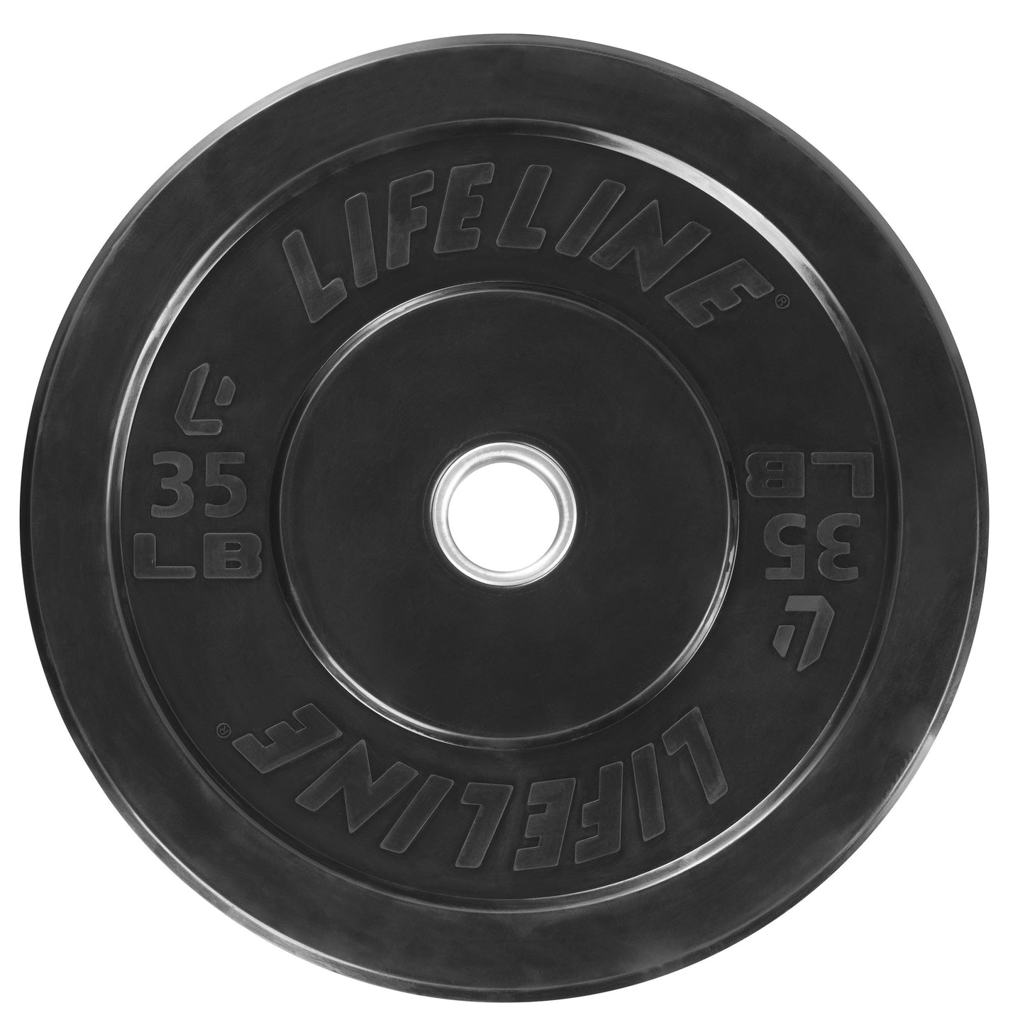 Lifeline 260lb. Rubber Bumper Weight Plate Set: (2) 10lb. (2) 15lb. (2) 25lb. (2) 35lb. (2) 45lb. Plates