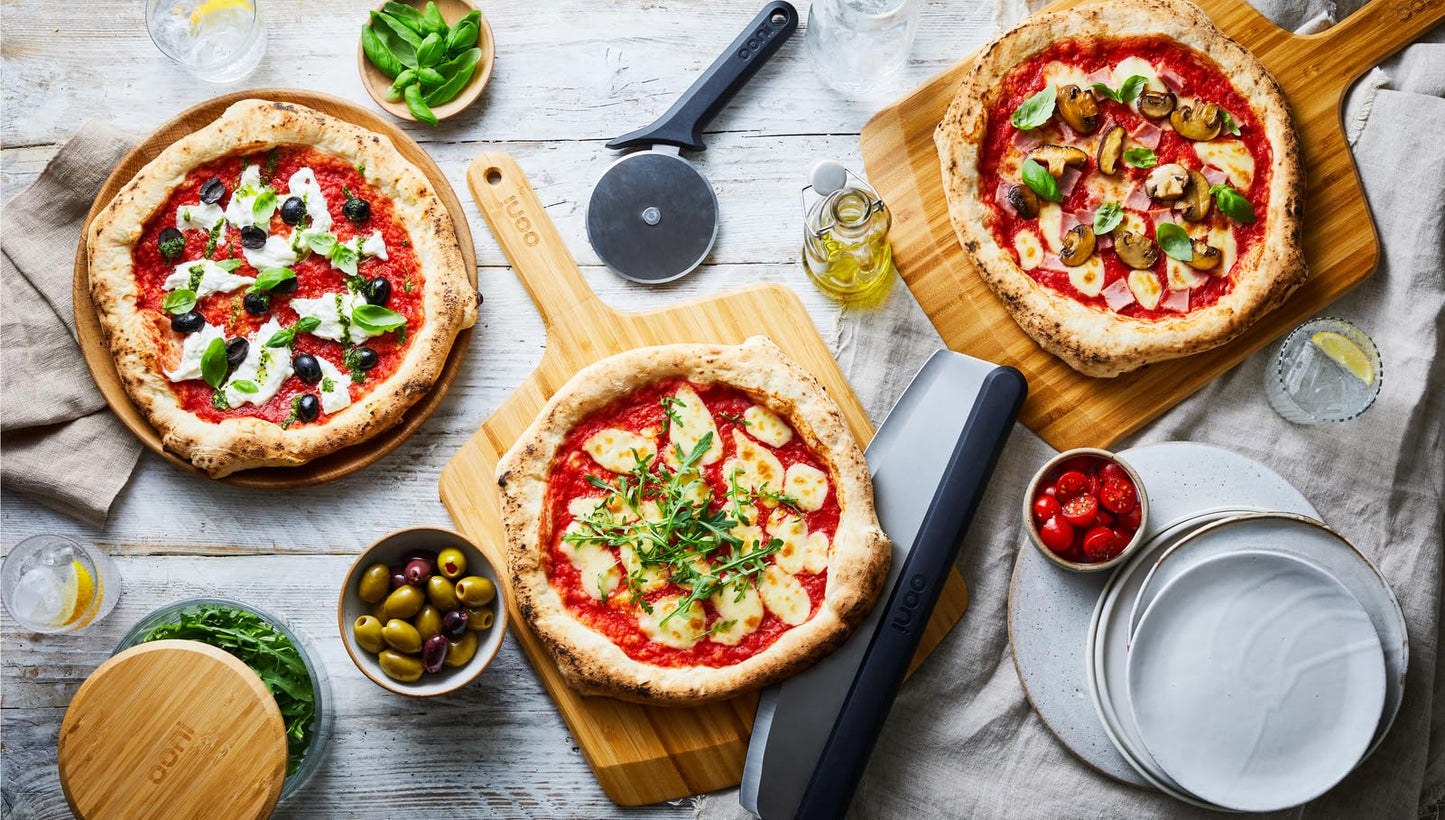 Ooni 16” Bamboo Pizza Peel – Wooden 16 Inch Serving Board, Pizza Spatula Paddle, Pizza Oven Accessories