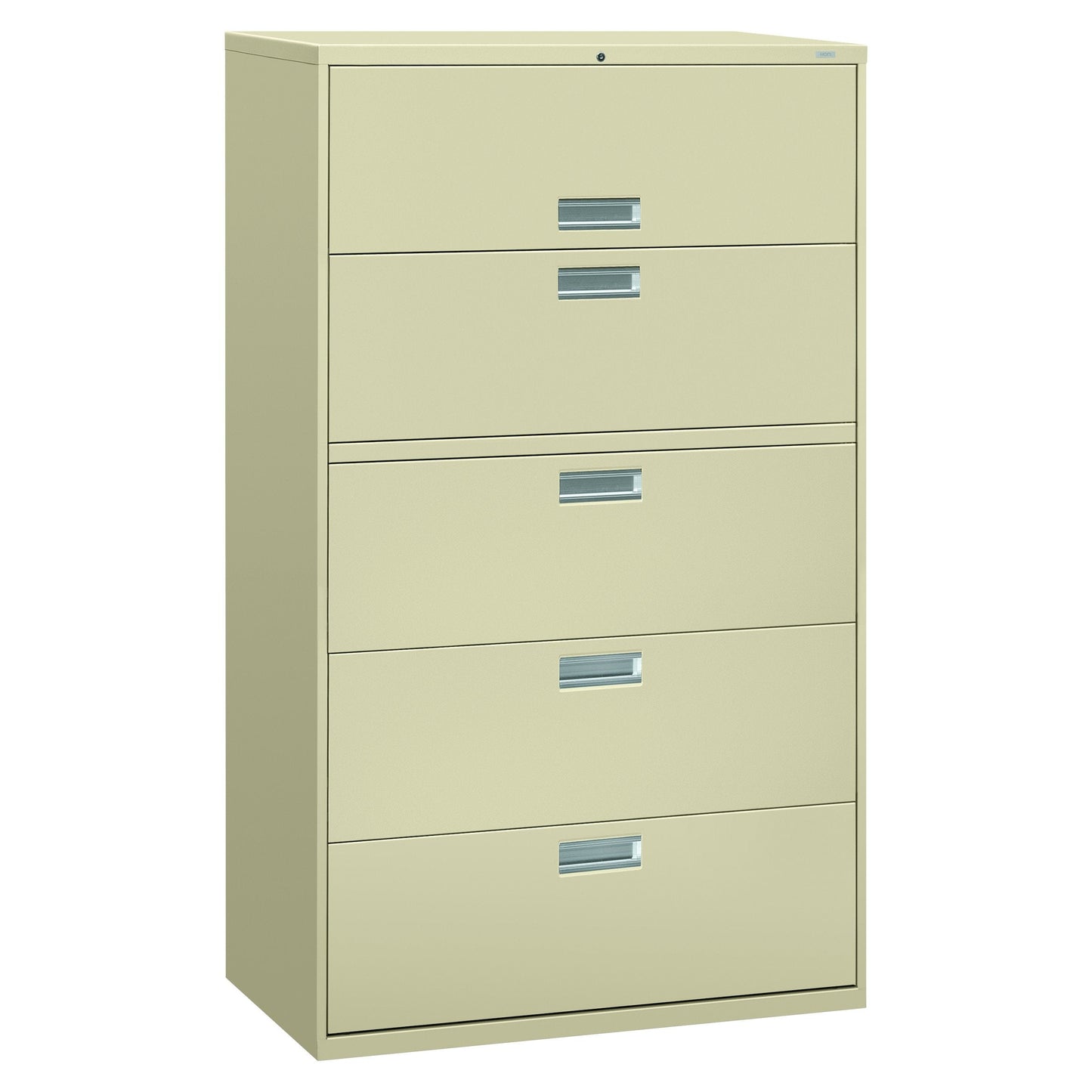 HON 695LL 600 Series 42-Inch by 19-1/4-Inch 5-Drawer Lateral File, Putty