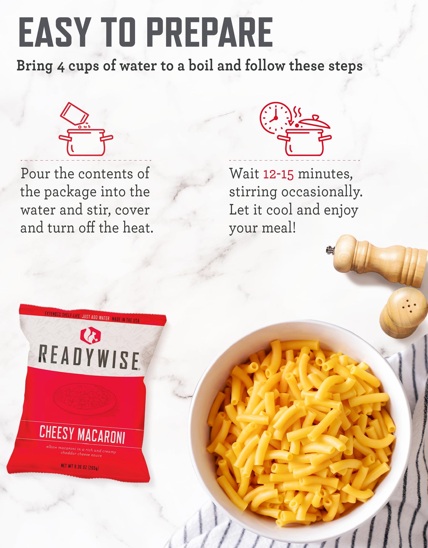 ReadyWise Emergency Food Supply - 132 Servings, Survival Bucket, Dehydrated & Freeze Dried Protein Meals, Camping Essentials, Ready to Eat Disaster Prepping Supplies,up to 25 Year Shelf Life