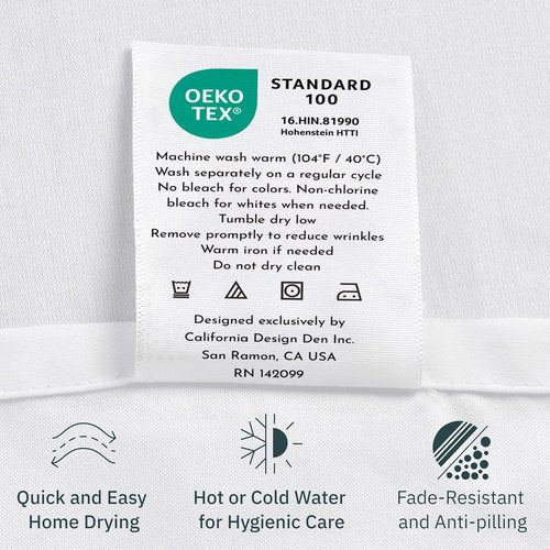 California Design Den King Size Pillowcase Set - 400 Thread Count, 100% Cotton Sateen, Soft & Breathable - Pink