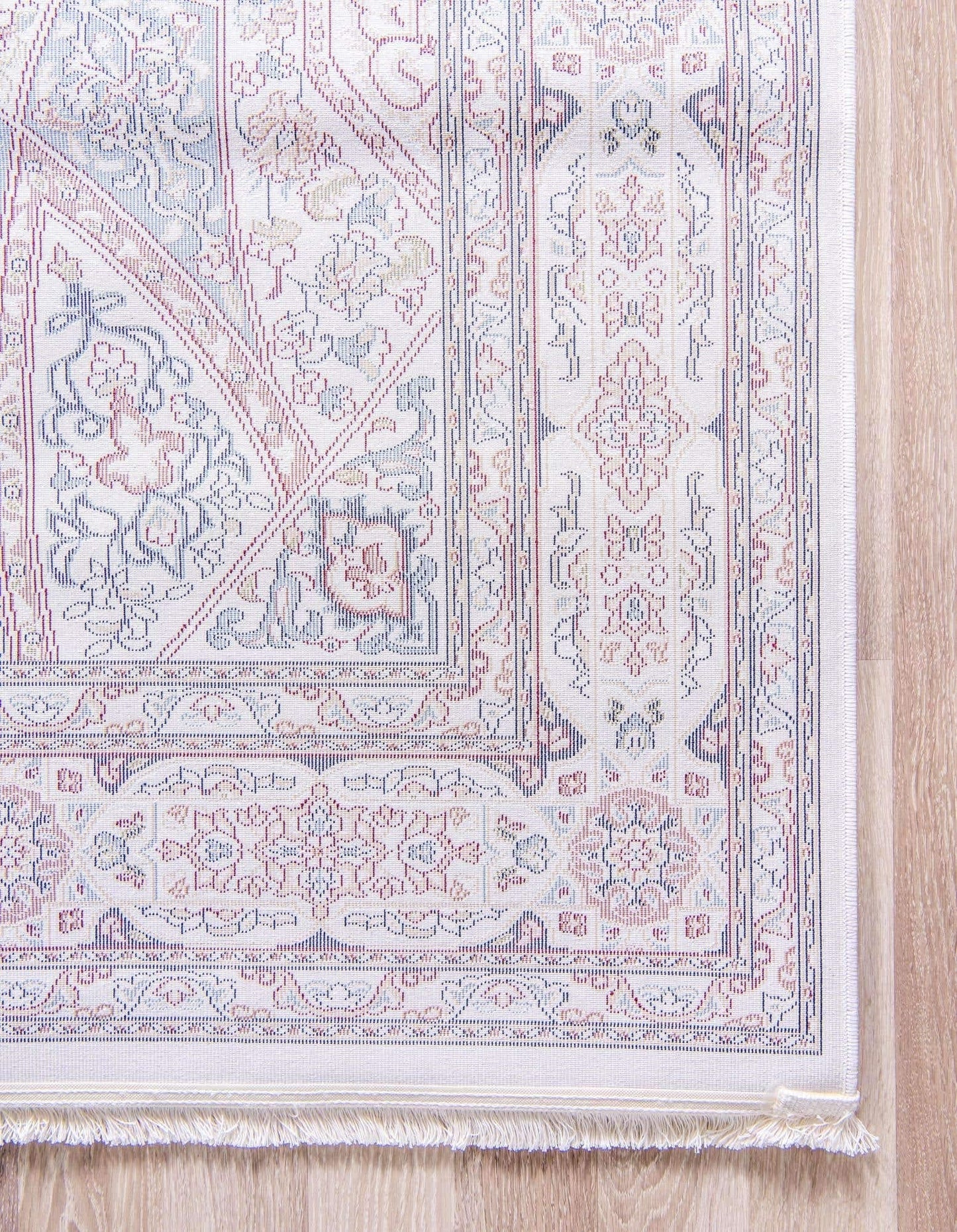 Unique Loom Narenj Collection Area Rug - Adams (10' x 13' 1" Rectangle Ivory/Burgundy)
