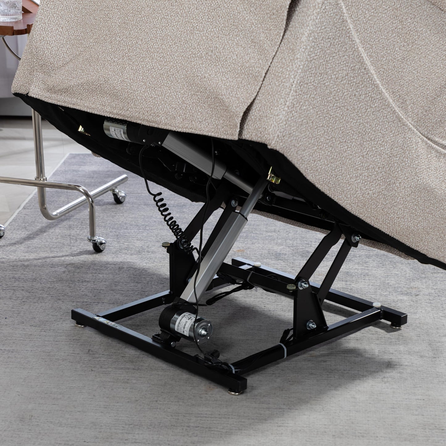 Oversized Electric Lift Chair Versatile Power Recliner Chair 180° Infinite Reclining Armchair for Adults with Massgae,Cupholder,USB-C Ports,Wireless Charging
