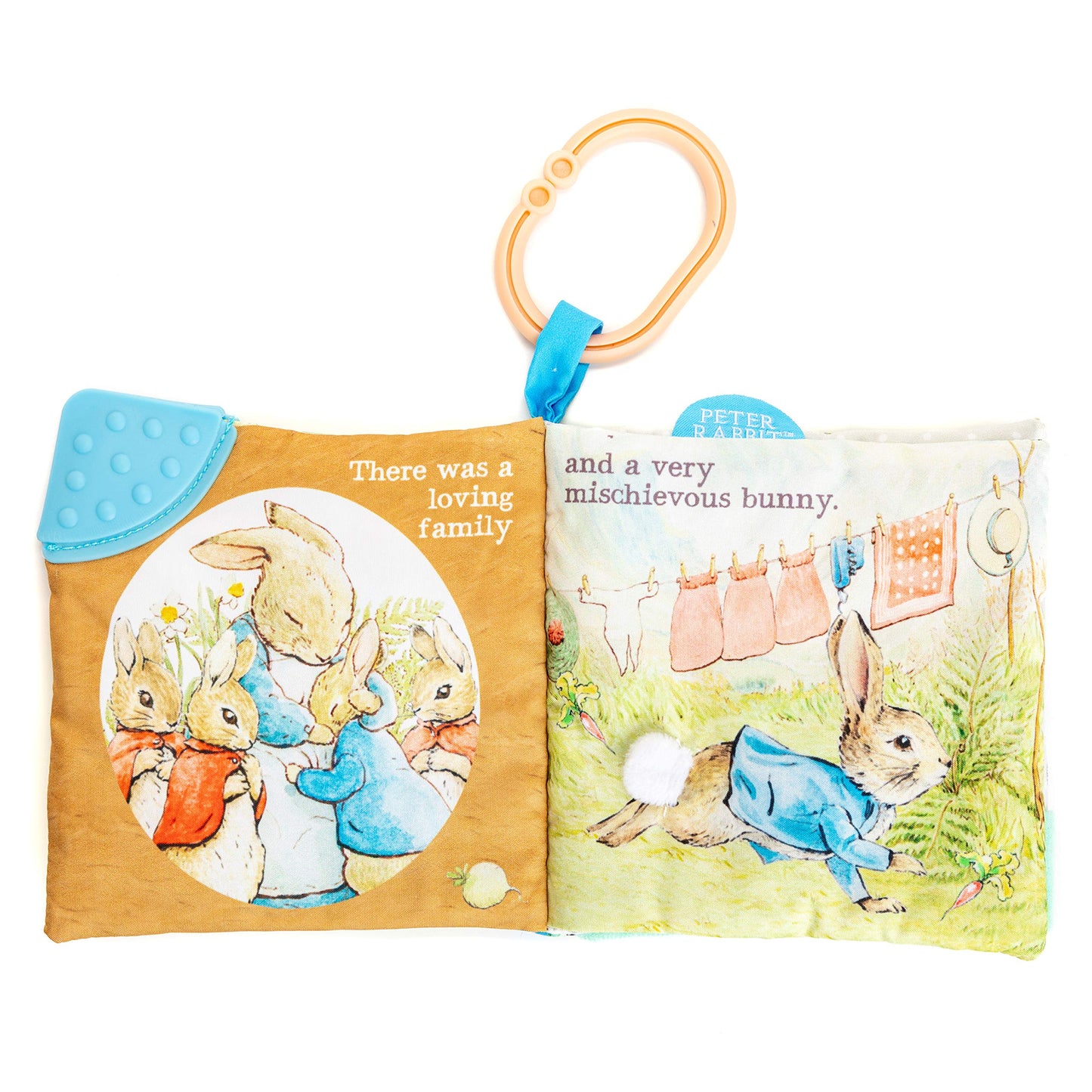 KIDS PREFERRED Peter Rabbit Soft Book with toy, Teether and Crinkle, 5 Inches