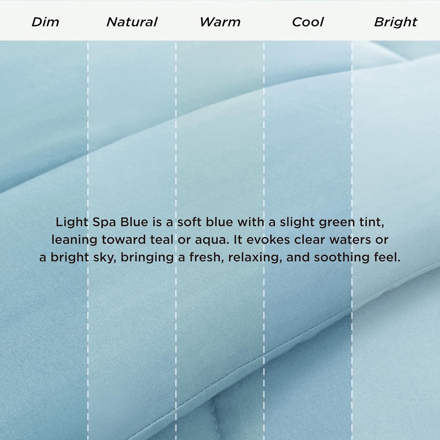 Bedsure Comforter Duvet Insert - All-Season Quilted Down Alternative Blanket, Light Spa Blue, Full 86 x 82 Inches