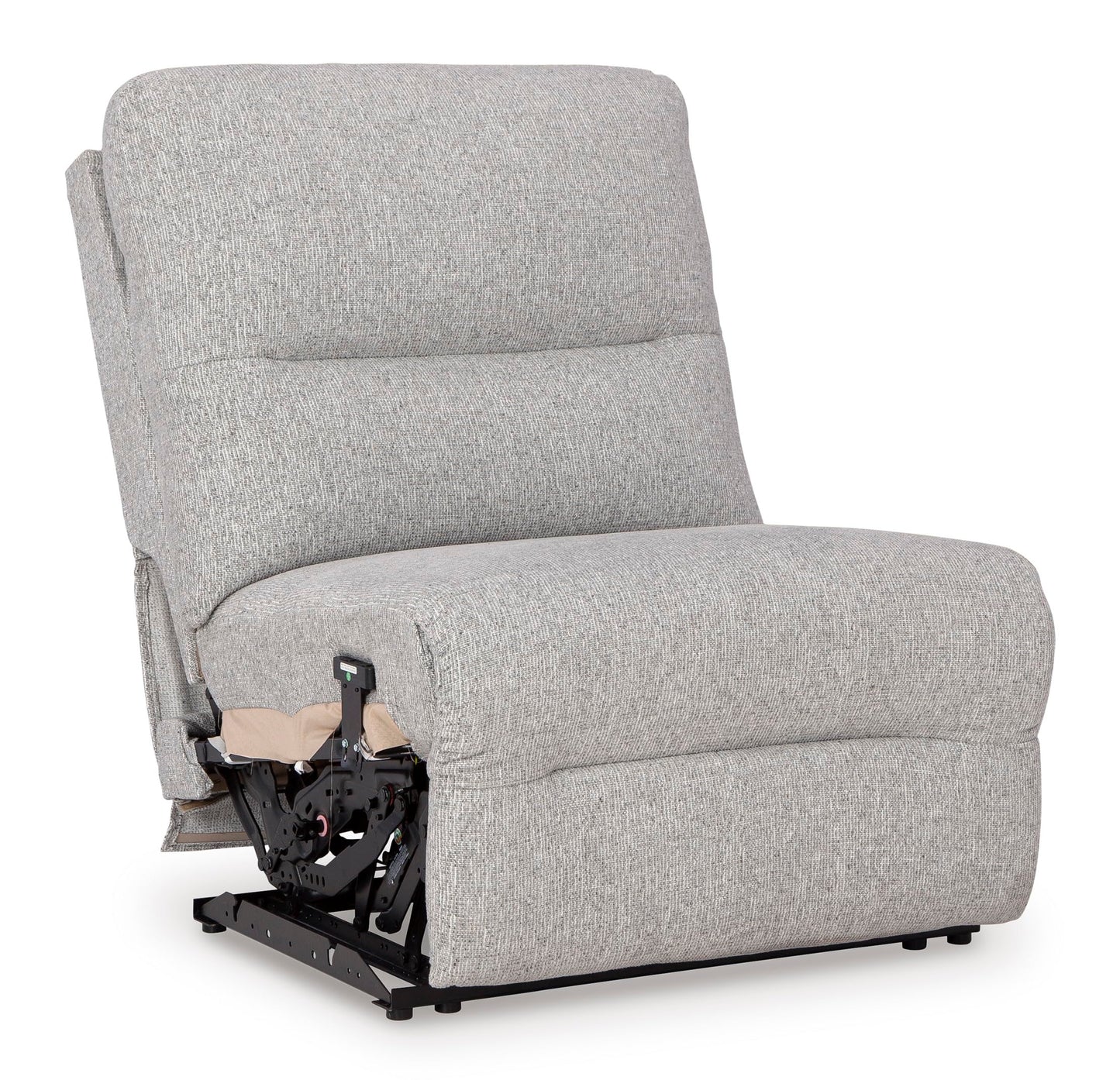 Signature Design by Ashley Acklen Place Modern U-Shaped Modular Stain-Resistant 6-Piece Power Reclining Sectional with Chaise, Adjustable Headrest, USB Charging Ports and Console, Light Gray