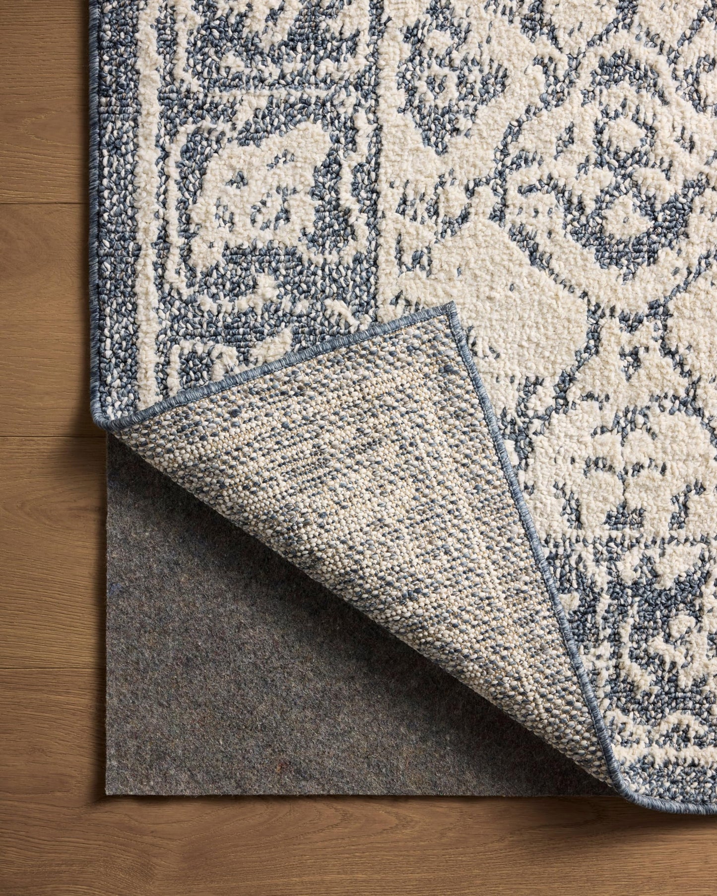 Loloi Magnolia Home by Joanna Gaines Gigi Collection GIG-02 Ivory/Blue 7'-10" x 10' Area Rug