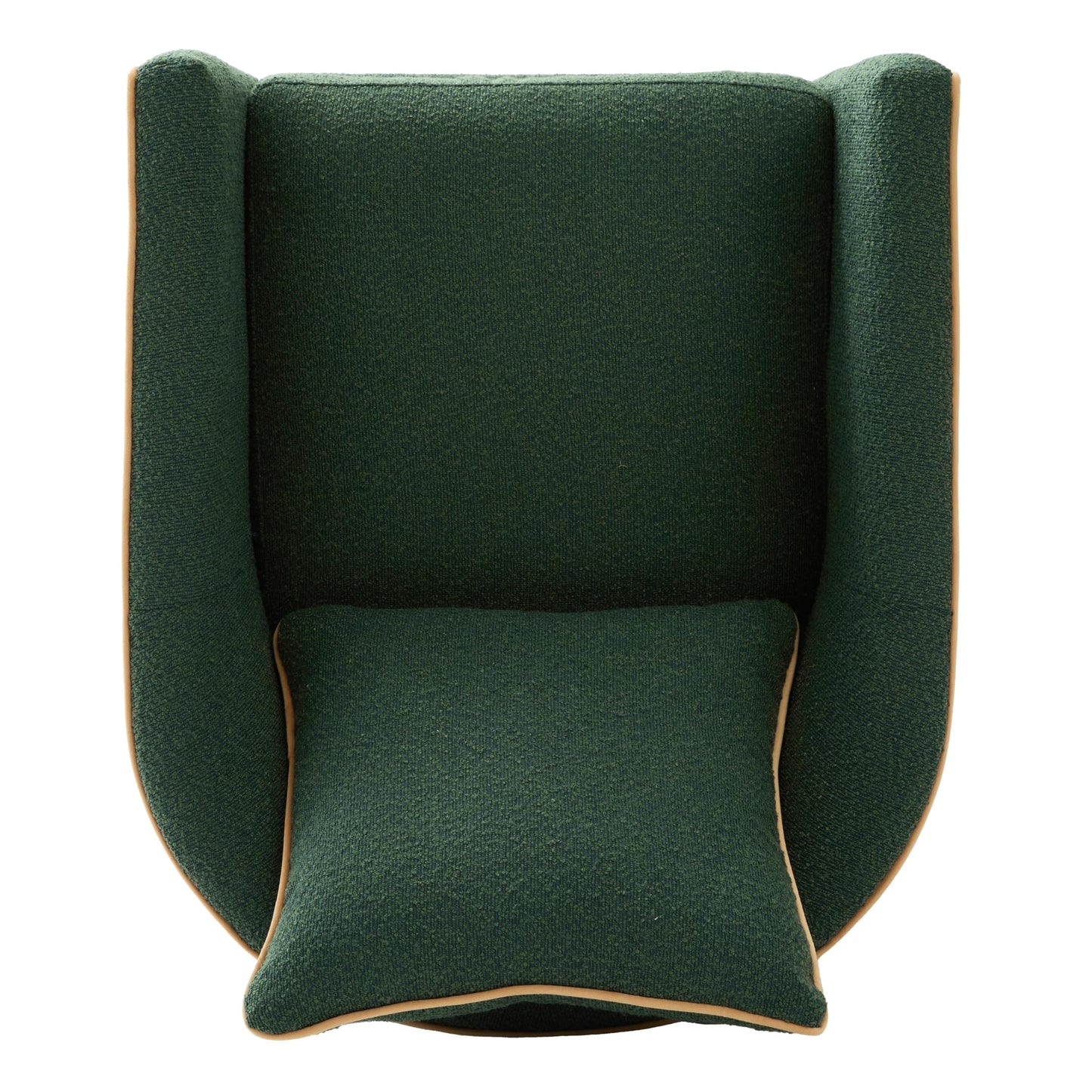 Christopher Knight Home Arlo 360° Swivel Accent Chair for Living Room, Bouclé Upholstered Rotating Lounge Chair Indoor, Barrel Swivel Chair with Iron Frame, Curved Armrest and Padded Seat, Green