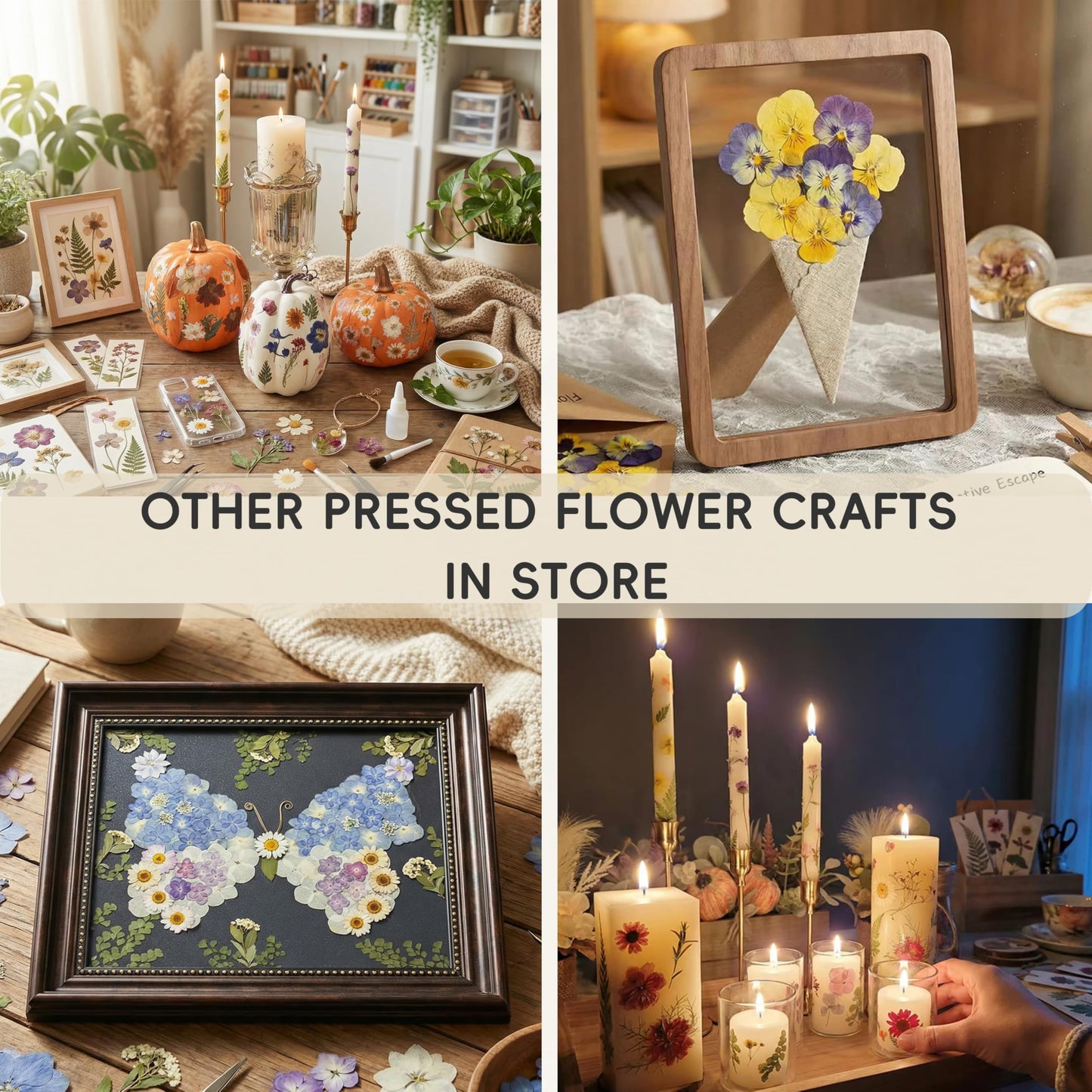 80 Pcs Dried Pressed Flowers for Crafts, Real Natural Dried Pressed Flowers in Vibrant Multicolor Tones for Resin, DIY Art, Jewelry, Candle & Soap Making – Tweezers Included