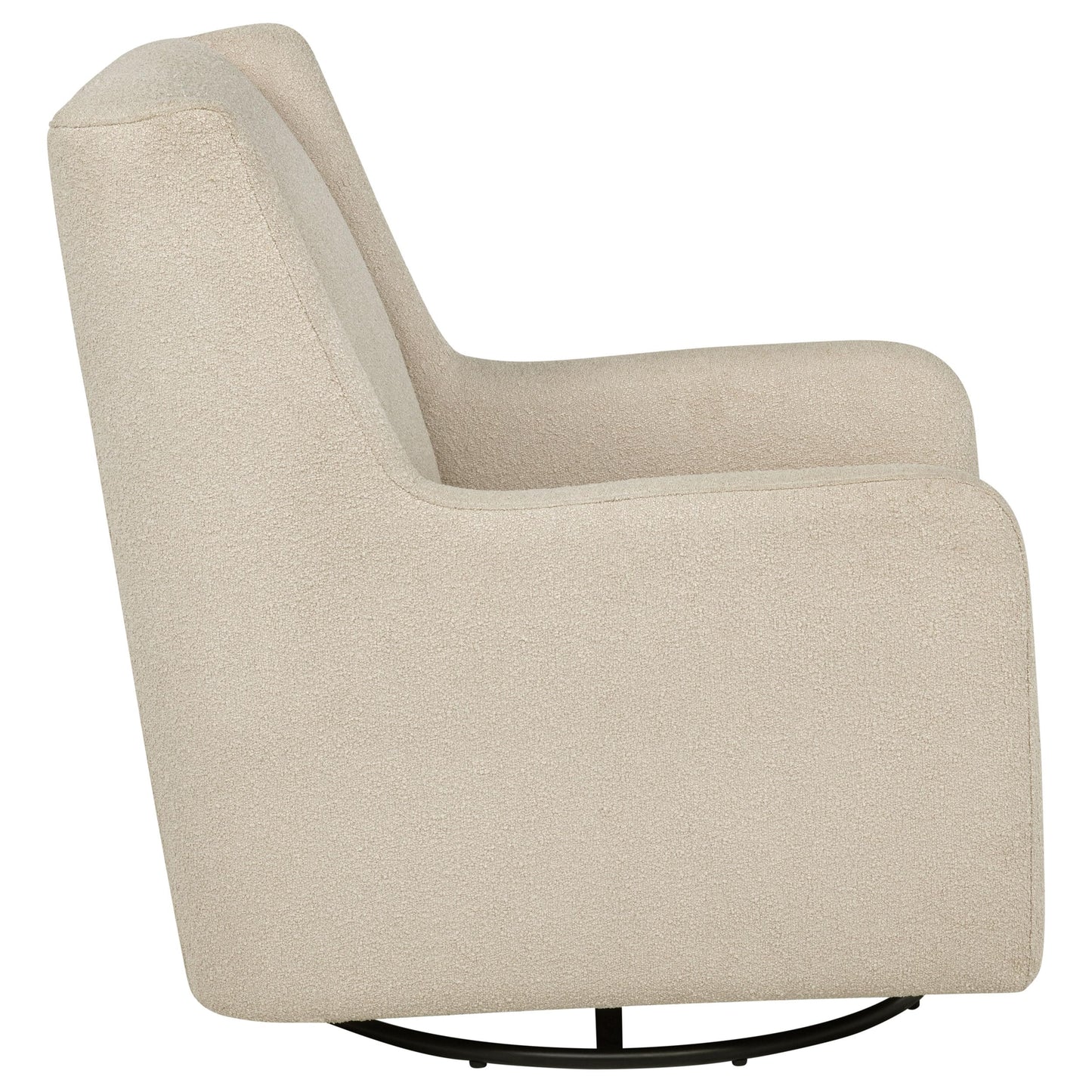 Coaster Home Furnishings - Serra - Wood - Boucle Upholstered Swivel Glider Accent Chair with 360-Degree Base, Gentle Gliding Motion and Transitional Style - Living Room - Sandy Beige - 902453