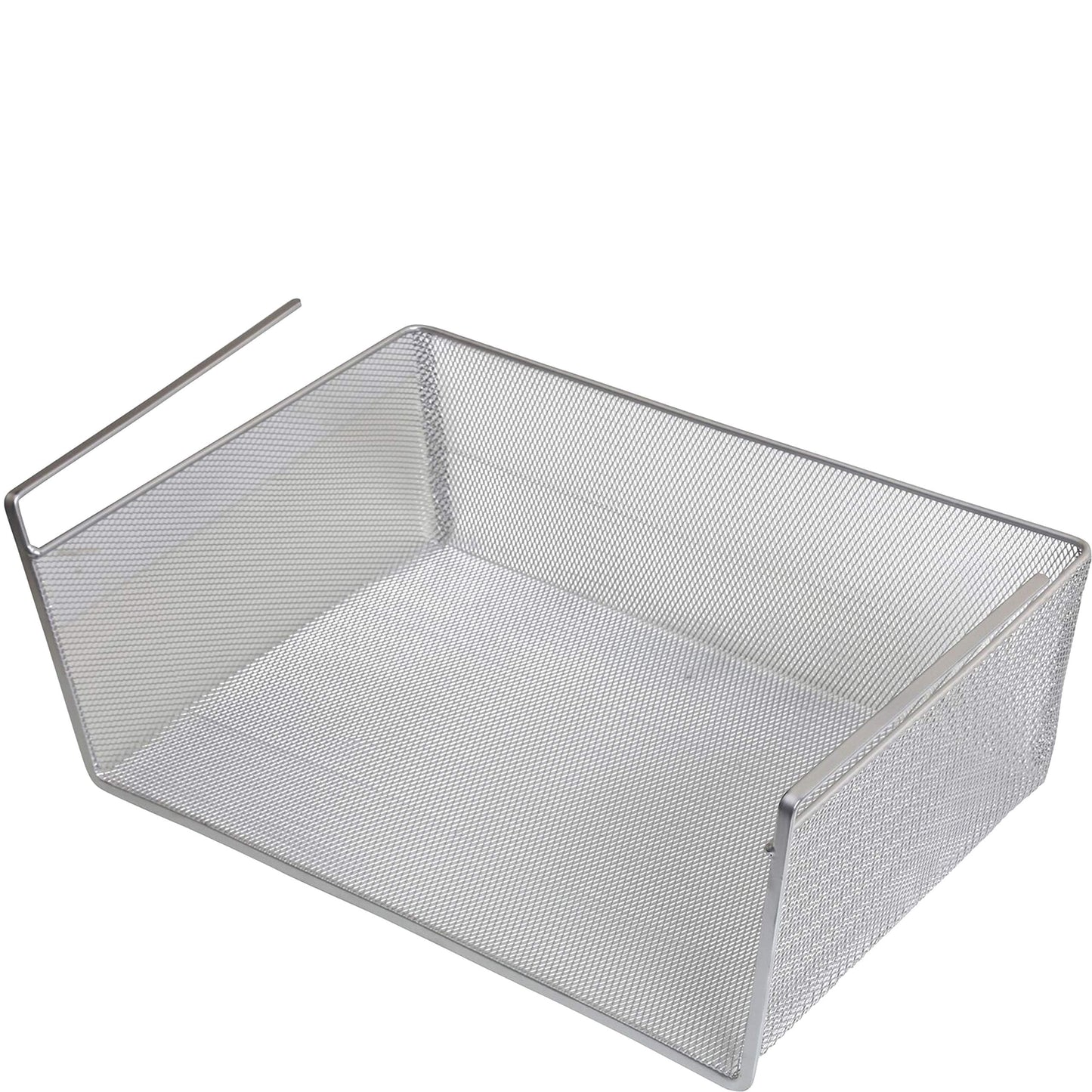 YBM Home Under Shelf Basket - Mesh Stainless Steel Storage Under Cabinet Hanging Basket Rack Maximize Space in Cabinets, Pantry Room, Bathroom, Laundry Room, and More, 1131