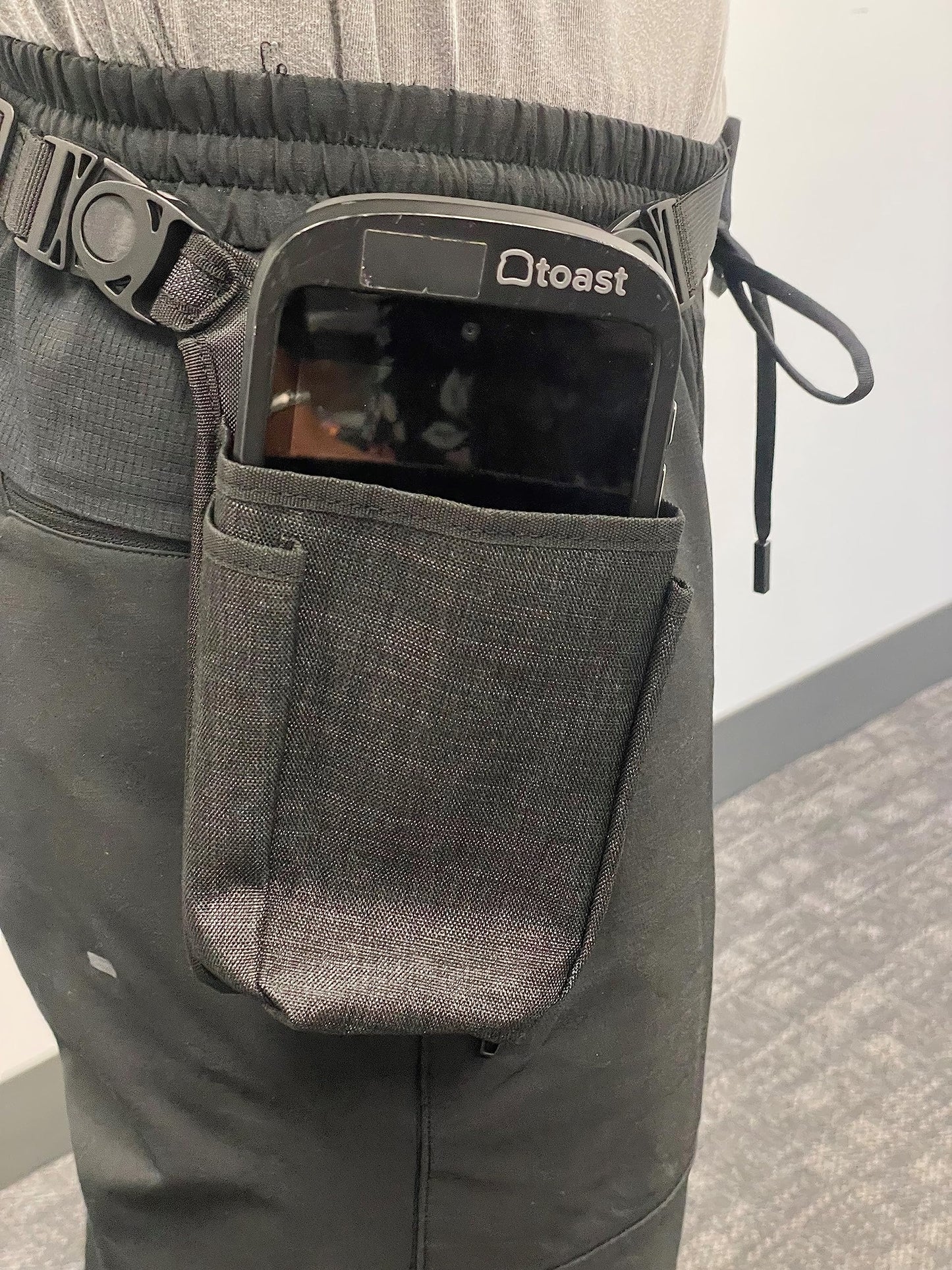 Toast Go 1 / Toast Go 2 Payment Pouch with Sling/Waistband and Rugged Metal Belt Clip