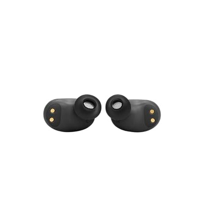 JBL Live Free 2 - True Wireless Noise Cancelling Earbuds, Up to 35hrs of Playtime, 6 mics for Perfect Calls with Zero Noise, IPX5 Waterproof, Oval Tubes for Better Comfort, Isolation, & bass (Black)