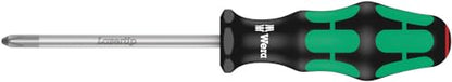 Wera - 5105650001 Kraftform Plus 334/6 Screwdriver Set with Rack and Lasertip, 6-Pieces, Multicolor, Slotted: 6.5x150mm, 3x80mm, 4x100mm, 5.5x125. Phillips: PH1x80, PH2x100