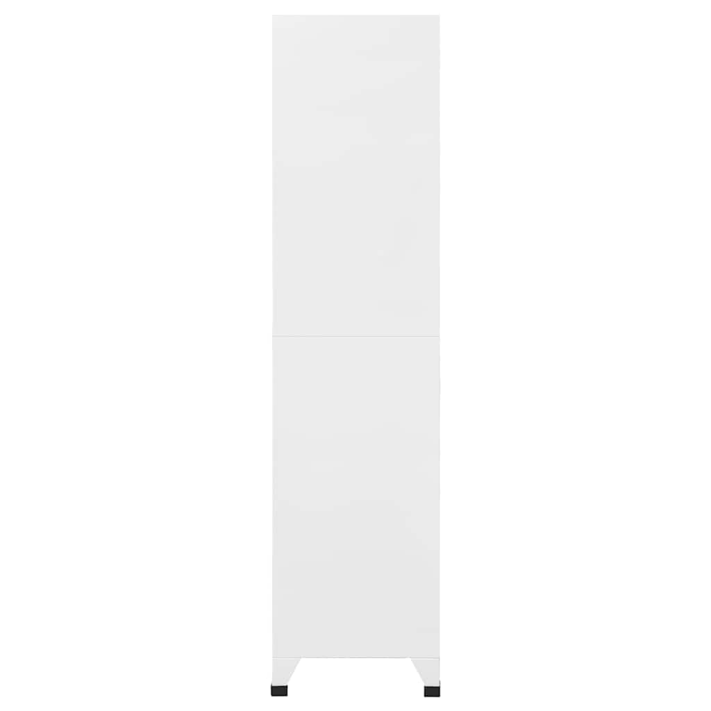 FMPGJLYH 18-Door Industrial Metal Locker Cabinet, Large Vertical Storage Organizer for Office, Gym, and School, Matte Gray Steel Storage Unit 35.4W x 15.7D x 70.9H
