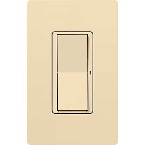 Lutron Claro Smart Light Switch for Caseta Lighting, for LED Lights, Fans, 5 Amp, Single-Pole/3-Way, Neutral Required, DVRF-5NSS-WH-2, White, 2 Pack