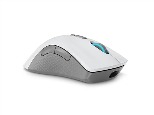 Lenovo Legion M410 Wireless RGB Gaming Mouse – 6 Button Palm Grip Mouse with 16,000 DPI, 53 Hour Rechargeable Battery, 2-Zone RGB Lighting, NVIDIA Reflex Compatible