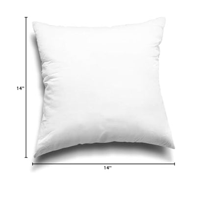 EDOW Throw Pillow Insert, Lightweight Soft Polyester Down Alternative Decorative Pillow, Sham Stuffer, Machine Washable. (White, 18x18)