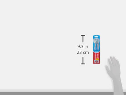 Colgate 360 Vibrate Charcoal Battery Operated Toothbrush Pack, Soft with 1 AAA Battery Included, Black, 2 Count