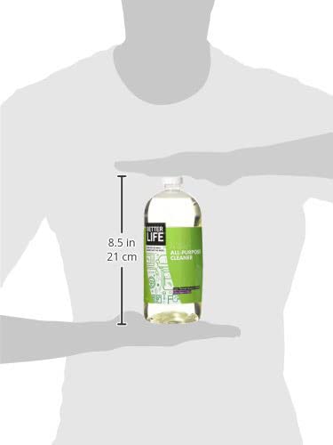 Better Life All Purpose Cleaner - Multipurpose Home and Kitchen Cleaning Spray for Glass, Countertops, Appliances, Upholstery & More - Multi-surface Spray Cleaner - 32oz (Pack of 2) Unscented