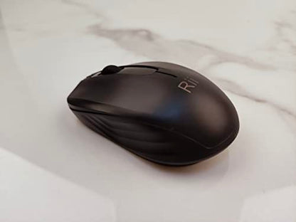 Rii Wireless Mouse, 2.4G Portable Computer Mice for PC, Laptop, Windows,Office Included Wireless USB dongle (Black)