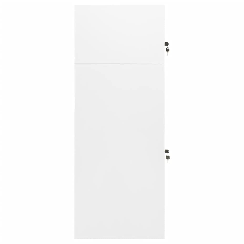 Makastle Freestanding Saddle Rack Stand Saddle Cabinet with Compartments and Lockable Doors, Indoor Home Living Room Saddle Locker Storage Tack Locker Furniture, White 20.9"x20.9"x55.1" Steel