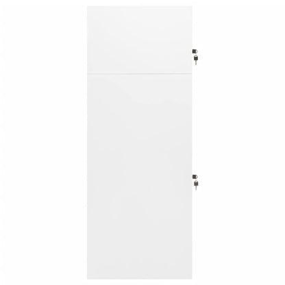 Makastle Freestanding Saddle Rack Stand Saddle Cabinet with Compartments and Lockable Doors, Indoor Home Living Room Saddle Locker Storage Tack Locker Furniture, White 20.9"x20.9"x55.1" Steel