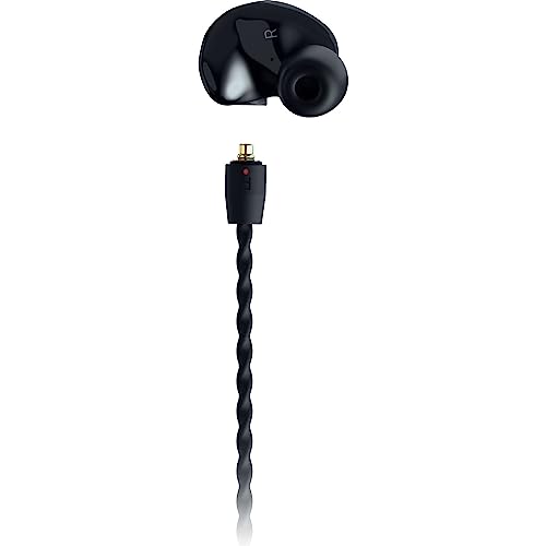 Razer Moray in-Ear Monitor for All-Day Streaming: Clear, Full-Range Audio - Comfortable Fit - Low Profile Design - Sound Isolating Earbuds - Detachable Over-Ear Wire - Custom Ear Tips & Case - Black