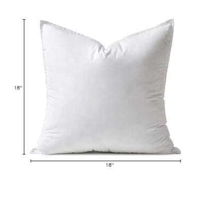 MIULEE 24x24 Down Alternative Pillow Insert Euro Decorative Throw Pillow 24 x 24 Inch Body Bed Sleeping Ultra Soft Fluffy Form for Sofa Couch Bed