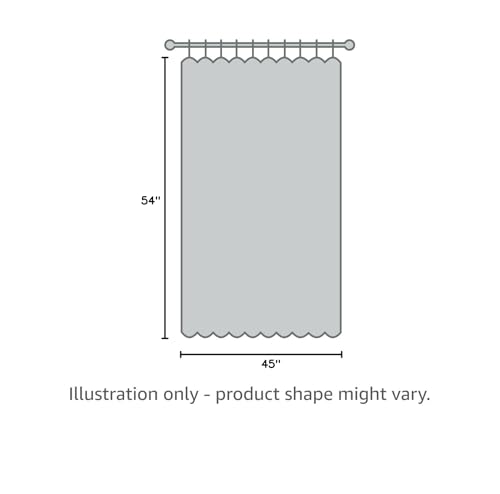 Tollpiz Short Sheer Curtains Linen Textured Bedroom Curtain Sheers Light Filtering Rod Pocket Voile Curtains for Living Room, 54 x 45 inches Long, White, Set of 2 Panels