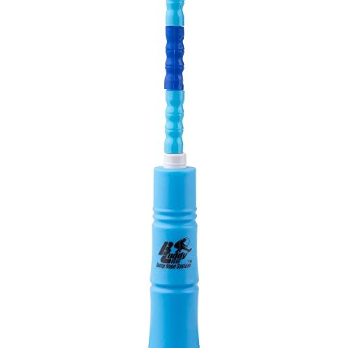Buddy Lee Beaded Speed Jump Rope - Blue, Bamboo Shaped Handles | Soft TPU Beads, High Density Nylon Rope | Perfect Choice For Schools, Gym & Outdoor Jumping | Great for Rope Releases | Kids & Adults