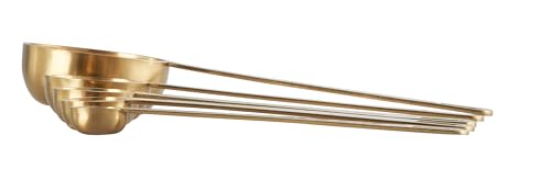 Le Creuset Measuring Spoons, Gold, Set of 5 (1/8,1/4,1/2,1Tsp,1Tb)