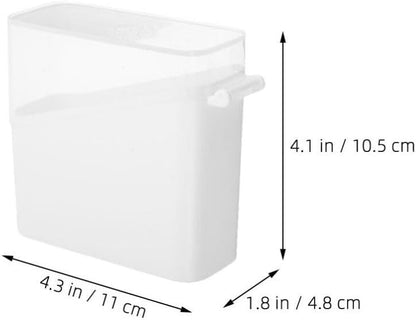PRETYZOOM Cheese Slice Storage Container, 2pcs Sliced Cheese Saver Box with Clear Flip Lid for Fridge Bins