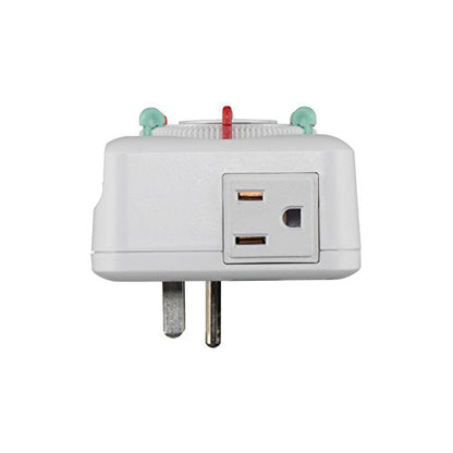 NSi Industries TORK RTN312 Indoor 15-Amp Plug-in Heavy Duty Mechanical Appliance Timer 24-Hour Programming – GREEN & RED Trippers TWO Receptacles White