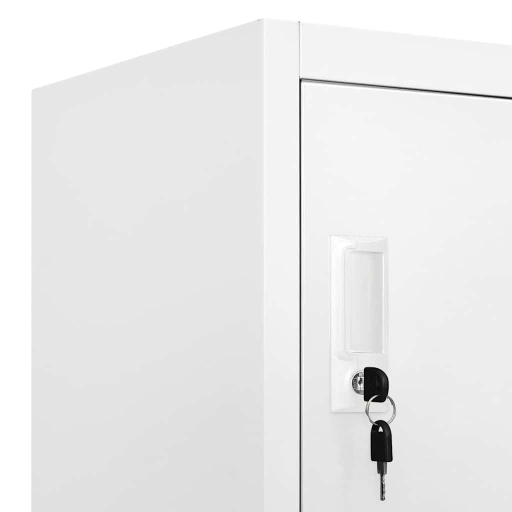 Heofavd 18-Door Locker Cabinet, Industrial Heavy Duty Sheet Metal Storage Unit with Locking Mechanism, 70.9" H Matte Gray Metal Organizer for Office, Gym, and Utility Rooms