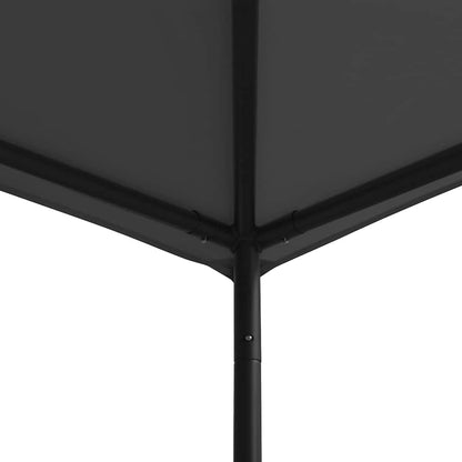 Large Foldable Anthracite Steel Gazebo, 13.1 x 13.1 ft Square Canopy Tent for Outdoor Gatherings, Patio, Garden, and Events Lawn Structures