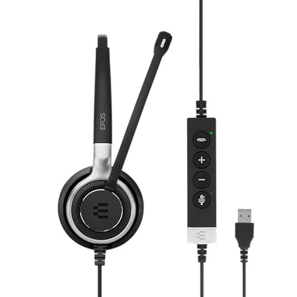 Sennheiser Consumer Audio SC 660 USB ML (504553) - Double-Sided Business Headset | For Skype for Business | with HD Sound, Ultra Noise-Cancelling Microphone, & USB Connector (Black)