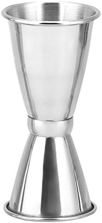 Cocktail Jigger Double Measuring Cup, Stainless Steel Shaker Tool for Various Beverages, 25ml/10ml