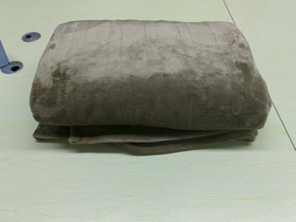 Heated Blanket Twin, Electric Blanket Soft Sherpa Flannel, 10 Hours Auto Shut-off & 8 Fast Heating Levels, Machine Washable ETL Certified, Heating Blanket for Bed & Sofa (62x84 inches, Gray)