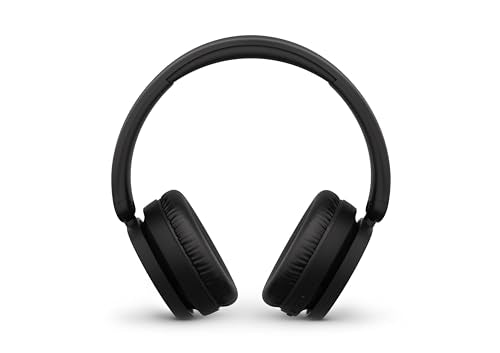 Philips H5209 Wireless Headphones,Over-Ear Bluetooth Headphones with Dynamic Bass,Clear Call, 65 H Battery Life,Fast Charging,Soft Ear Cups, Bluetooth 5.3, App Control, Lightweight,Black