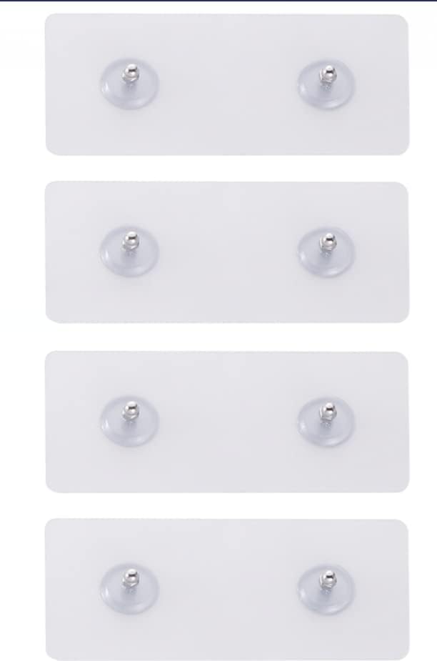 2 Hoomtaook Adhesive Suction Sticker for no Drilling Tier Corner Shower Caddy - Transparent