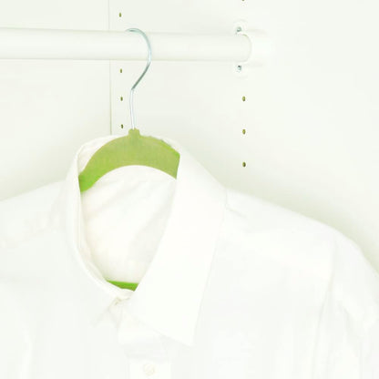 10 PACK VELVET HANGER, GREEN
