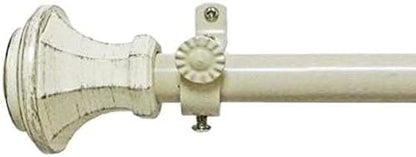 Decorative Window Curtain Rods with Finials - 28 to 48 Inches, Buono II, Carson Series