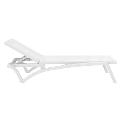 compamia pacific sling chaise lounge in white (set of 2)