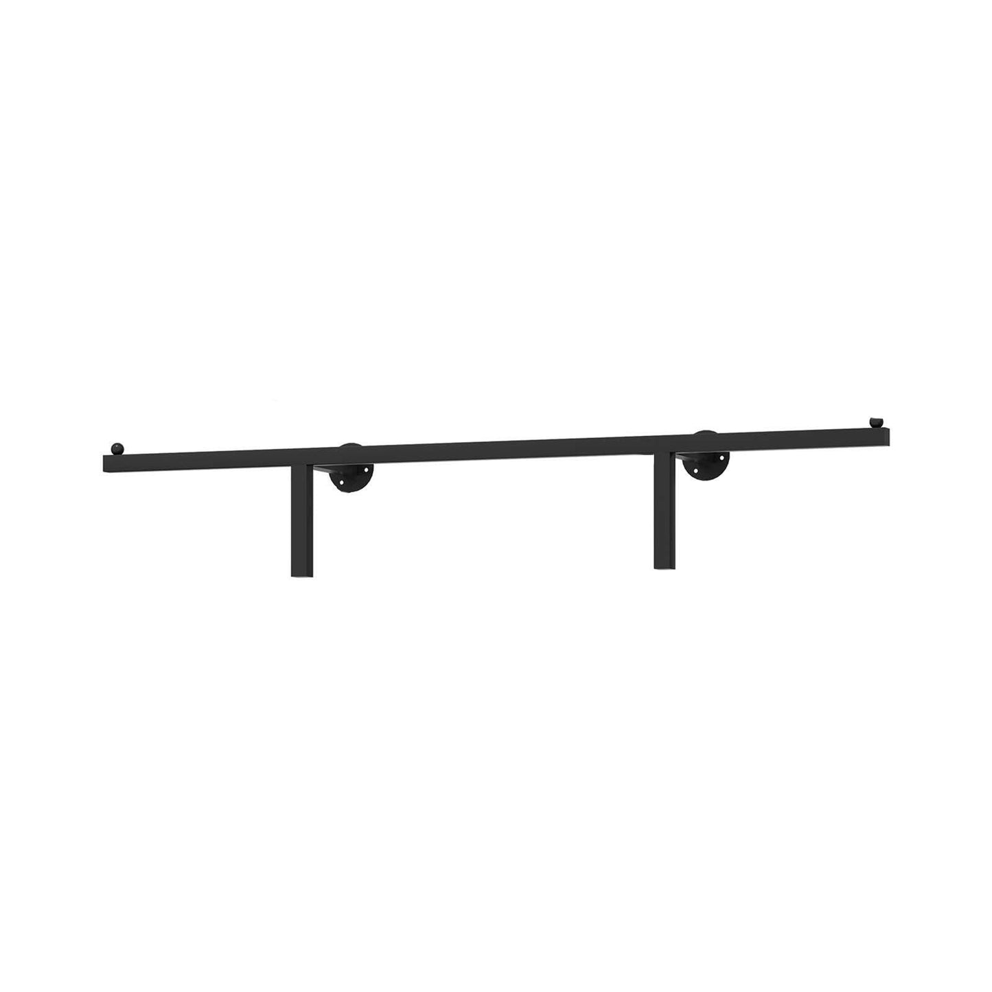 Heavy Wall-Mounted Metal Garment Rack, Commercial Clothing Display Stand for Retail, Boutique, Laundry & Home, Clothes Hanger Rod