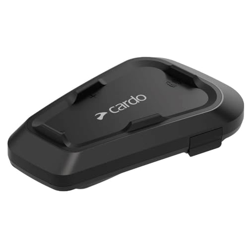 Cardo Systems Spirit Motorcycle Bluetooth Communication Headset, 2-Way Bluetooth, Thin 32mm Speakers, Waterproof, Universal Connectivity - Single Pack